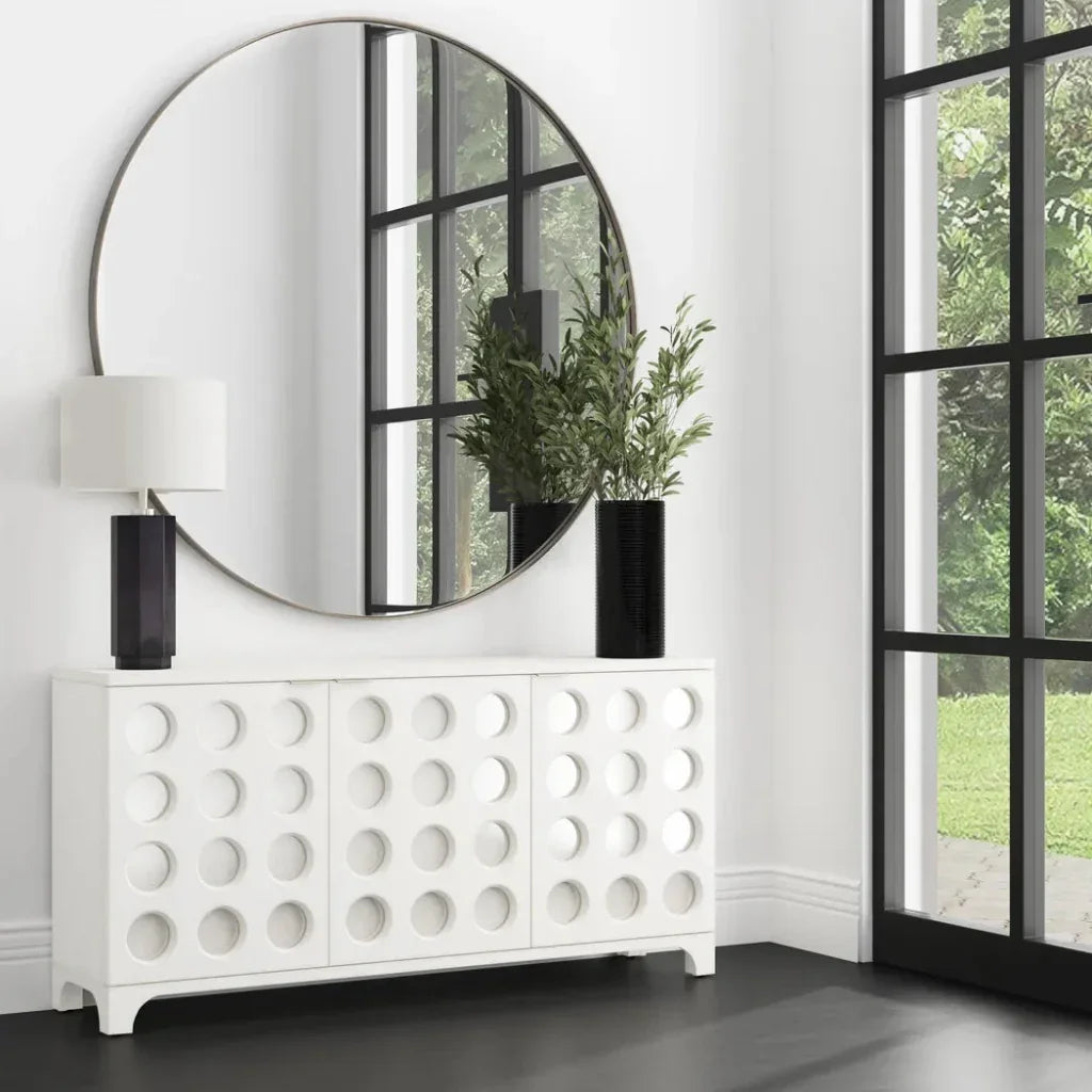 Eltham Metal Silver Wall Mirror - LOOMLAN - Bassett Mirror - Wall Mirrors