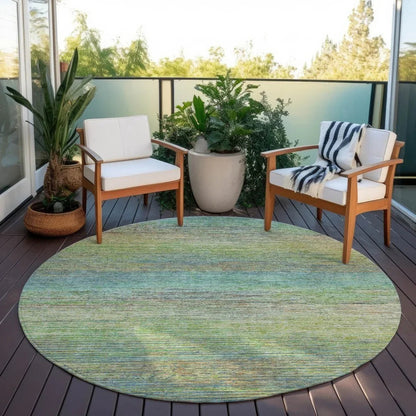 Elu Green Washable Indoor - Outdoor Rug - LOOMLAN - LOOMLAN Rugs - Outdoor Rugs