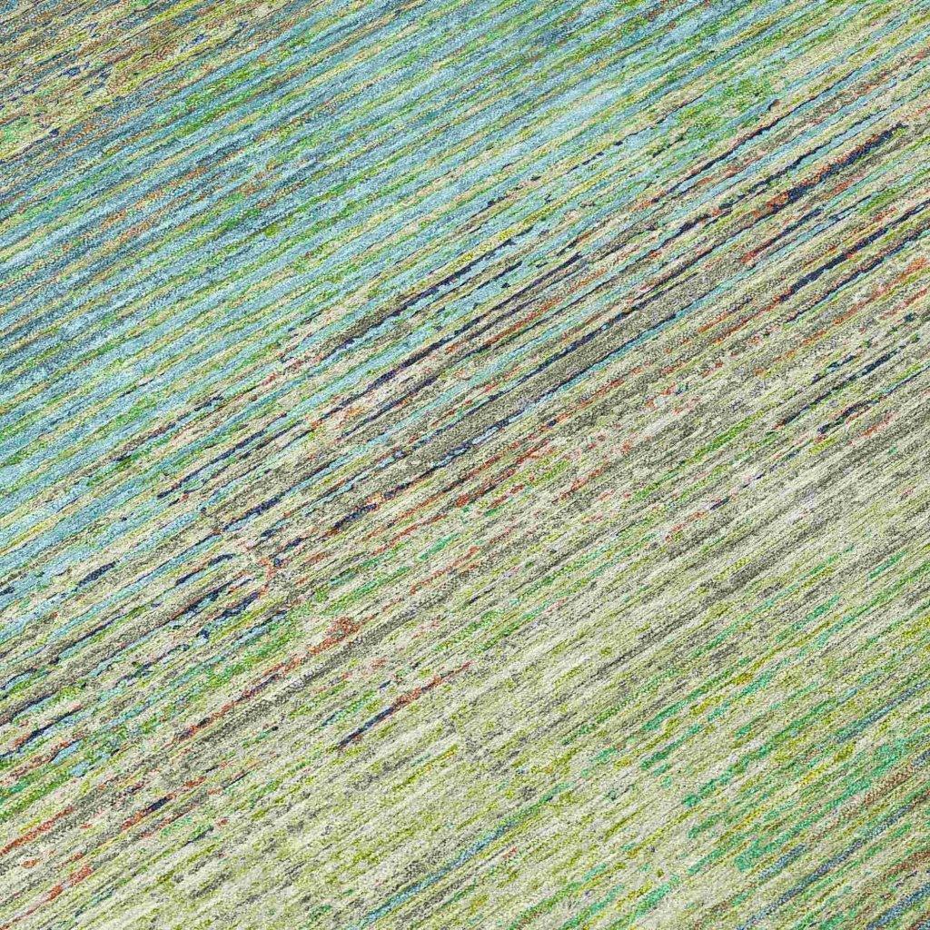 Elu Green Washable Indoor - Outdoor Rug - LOOMLAN - LOOMLAN Rugs - Outdoor Rugs