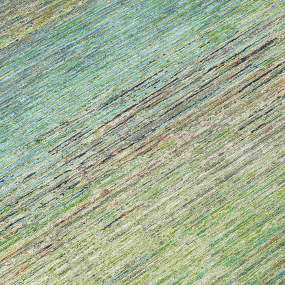 Elu Green Washable Indoor - Outdoor Rug - LOOMLAN - LOOMLAN Rugs - Outdoor Rugs