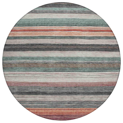 Elyn Blue Washable Indoor-Outdoor Rug