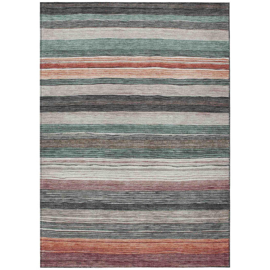 Elyn Blue Washable Indoor-Outdoor Rug