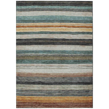 Elyn Brown Washable Indoor-Outdoor Rug