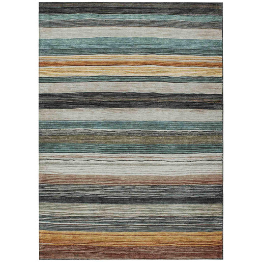 Elyn Brown Washable Indoor-Outdoor Rug