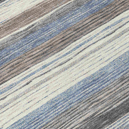 Elyn Denim Washable Indoor-Outdoor Rug