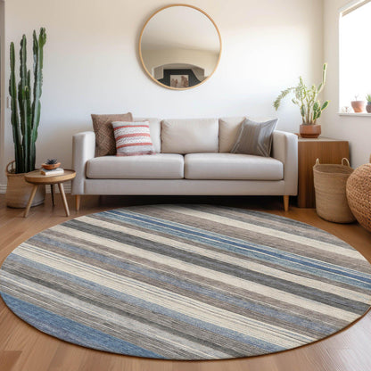 Elyn Denim Washable Indoor-Outdoor Rug