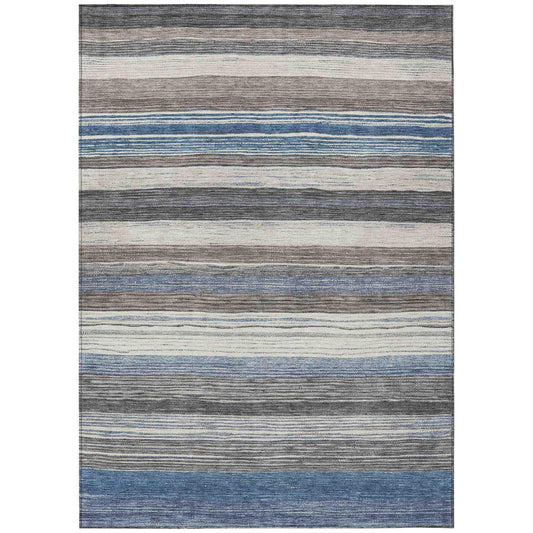 Elyn Denim Washable Indoor-Outdoor Rug