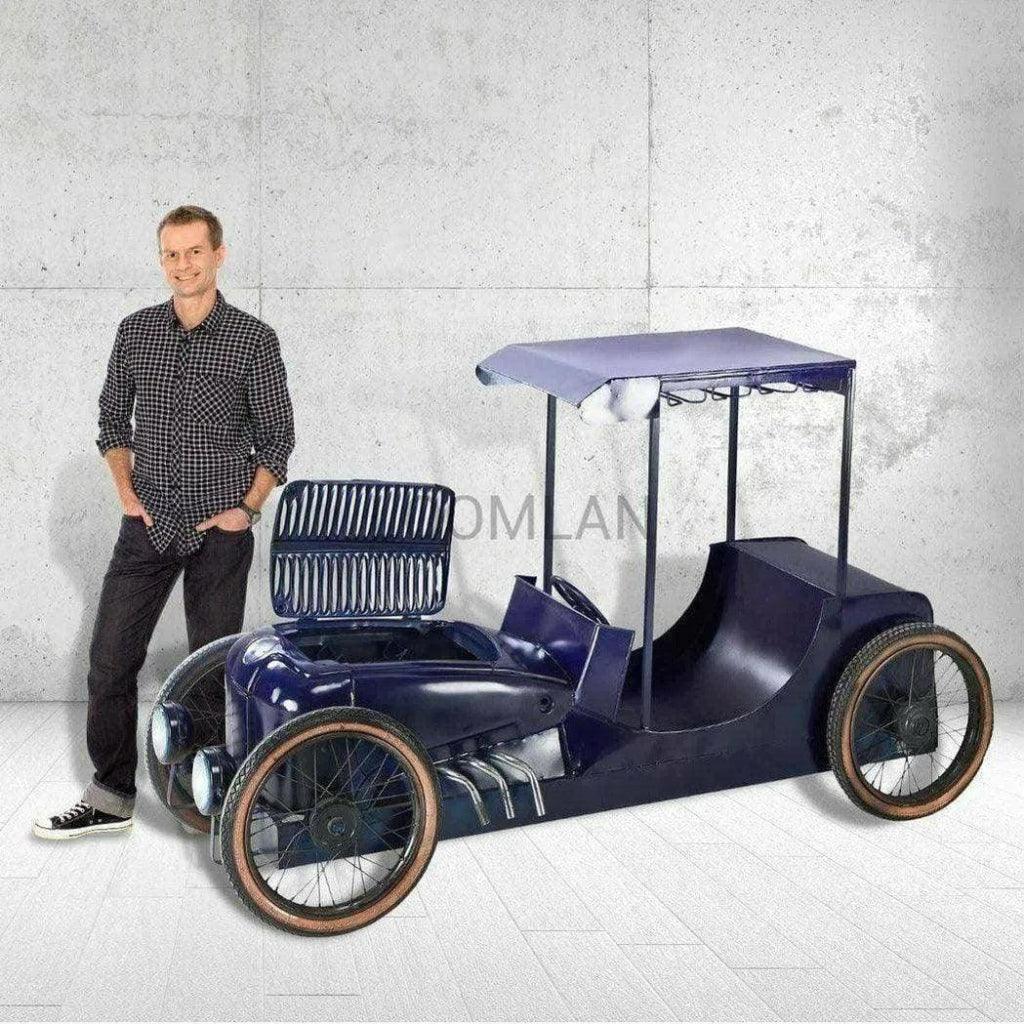 Elysera Game Room Home Bar Cabinet with Old Automobile-Home Bar Islands-LOOMLAN-LOOMLAN