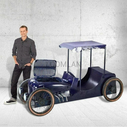 Elysera Game Room Home Bar Cabinet with Old Automobile-Home Bar Islands-LOOMLAN-LOOMLAN