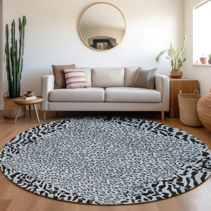 Elyvia Blue Washable Indoor - Outdoor Rug - LOOMLAN - LOOMLAN Rugs - Outdoor Rugs