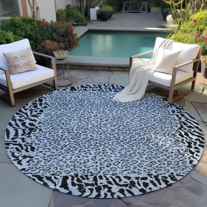 Elyvia Blue Washable Indoor - Outdoor Rug - LOOMLAN - LOOMLAN Rugs - Outdoor Rugs