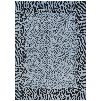 Elyvia Blue Washable Indoor - Outdoor Rug - LOOMLAN - LOOMLAN Rugs - Outdoor Rugs
