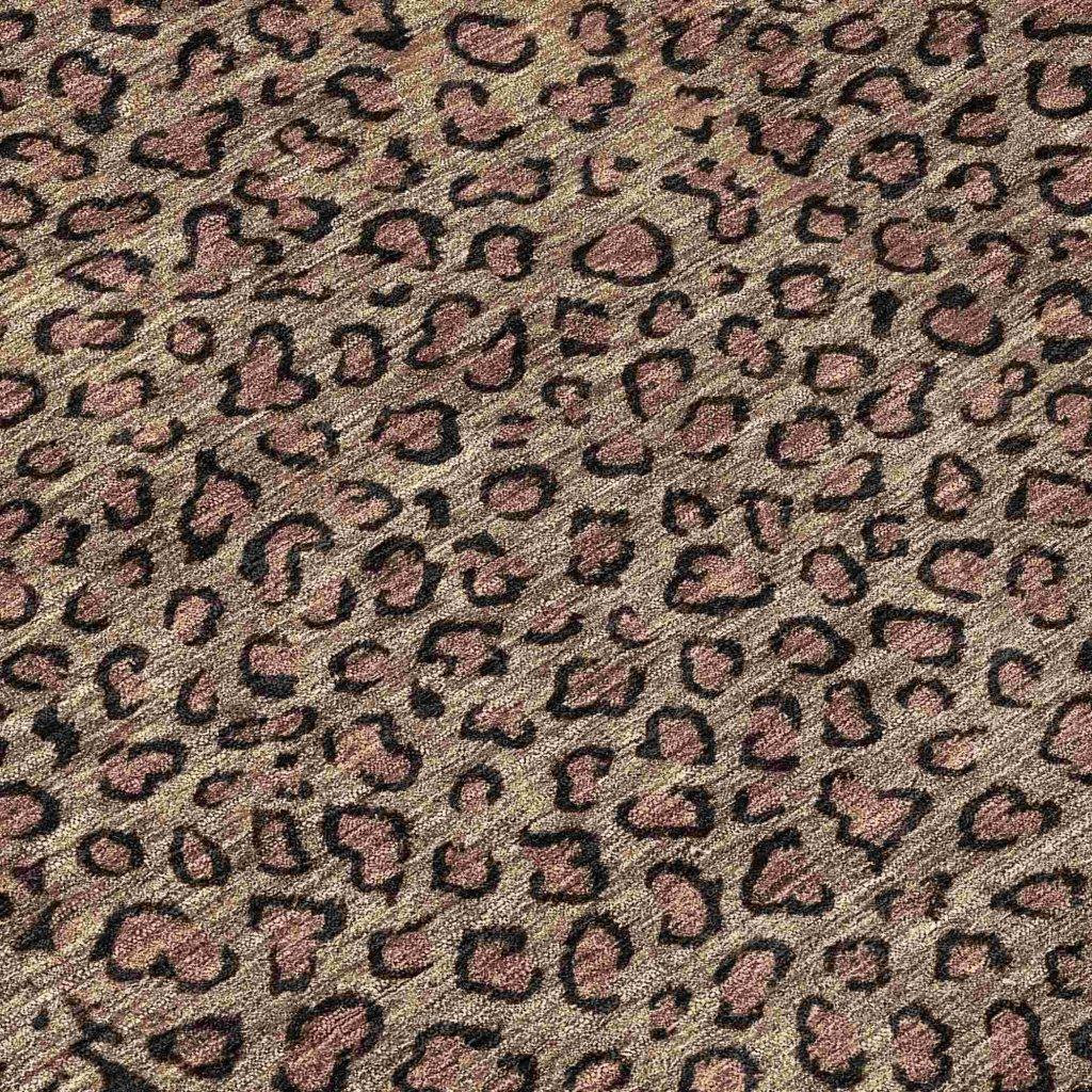 Elyvia Brown Washable Indoor - Outdoor Rug - LOOMLAN - LOOMLAN Rugs - Outdoor Rugs