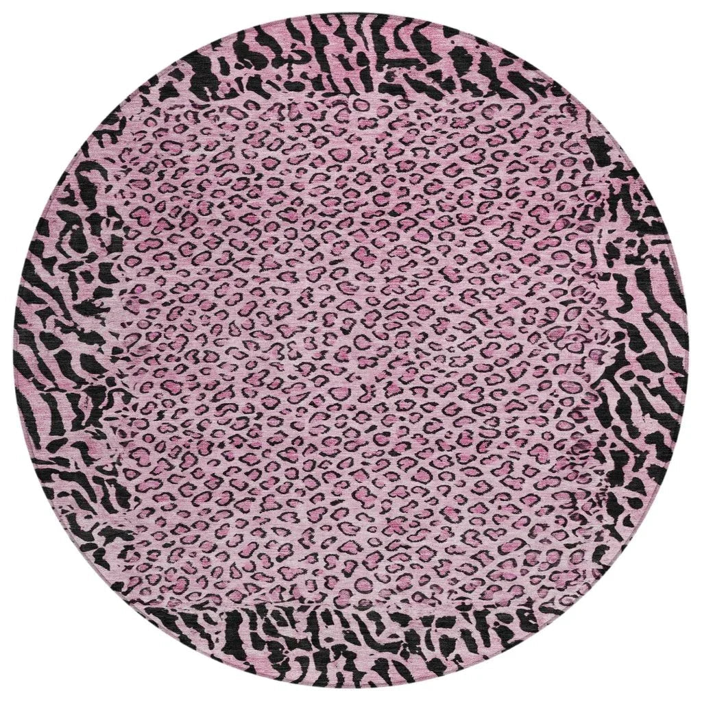 Elyvia Pink Washable Indoor - Outdoor Rug - LOOMLAN - LOOMLAN Rugs - Outdoor Rugs