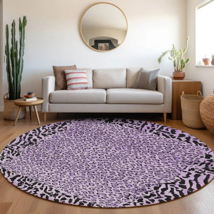 Elyvia Purple Washable Indoor - Outdoor Rug - LOOMLAN - LOOMLAN Rugs - Outdoor Rugs