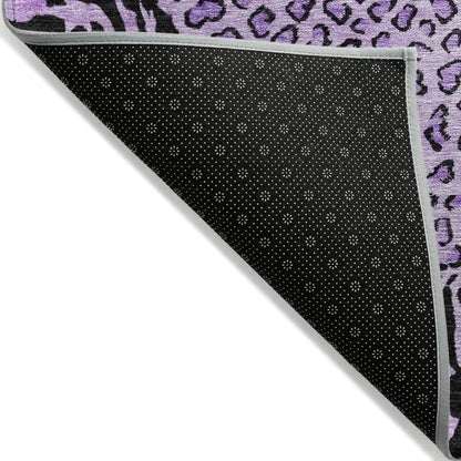 Elyvia Purple Washable Indoor - Outdoor Rug - LOOMLAN - LOOMLAN Rugs - Outdoor Rugs