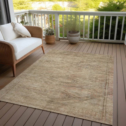 Emalisse Beige Washable Indoor - Outdoor Rug - LOOMLAN - LOOMLAN Rugs - Outdoor Rugs