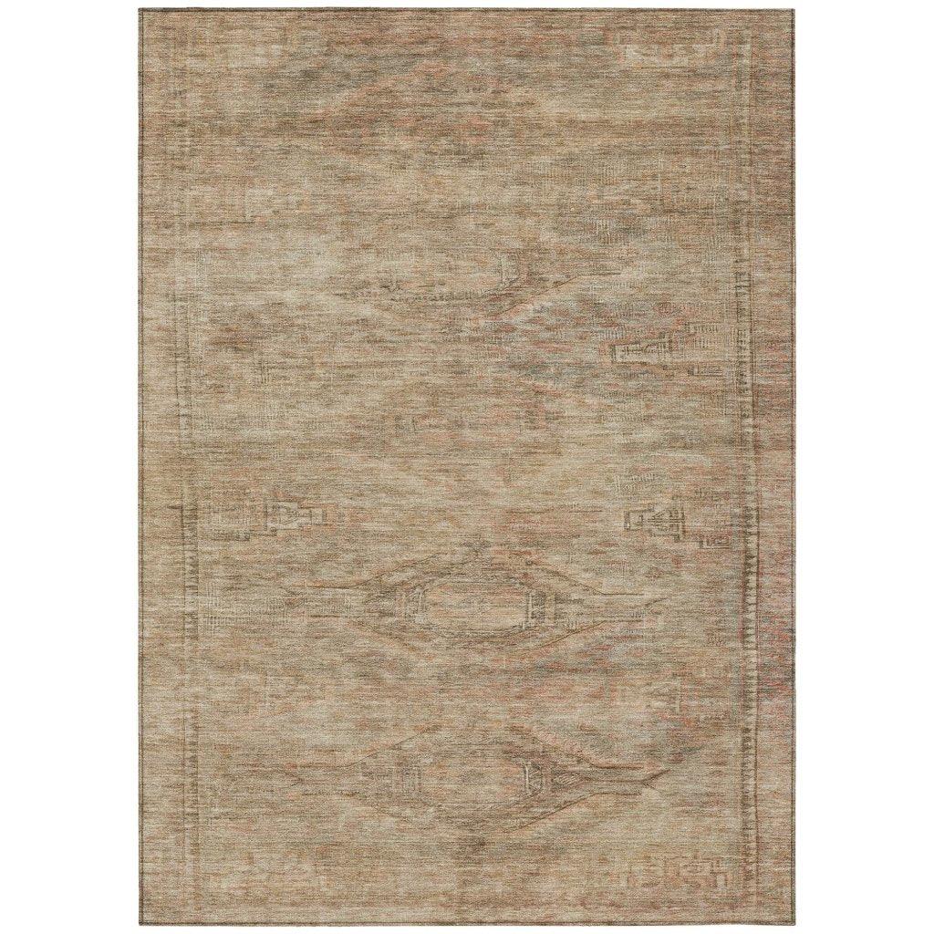 Emalisse Beige Washable Indoor - Outdoor Rug - LOOMLAN - LOOMLAN Rugs - Outdoor Rugs