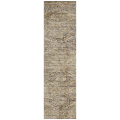 Emalisse Brown Washable Indoor - Outdoor Rug - LOOMLAN - LOOMLAN Rugs - Outdoor Rugs