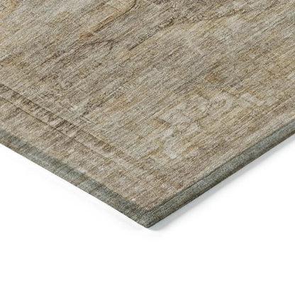 Emalisse Brown Washable Indoor - Outdoor Rug - LOOMLAN - LOOMLAN Rugs - Outdoor Rugs