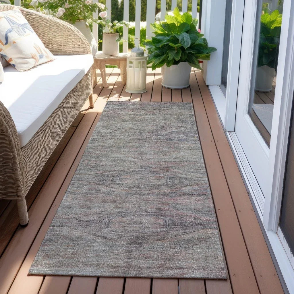 Emalisse Gray Washable Indoor - Outdoor Rug - LOOMLAN - LOOMLAN Rugs - Outdoor Rugs