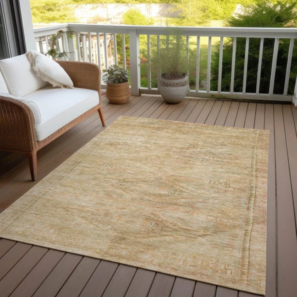 Emalisse Ivory Washable Indoor - Outdoor Rug - LOOMLAN - LOOMLAN Rugs - Outdoor Rugs