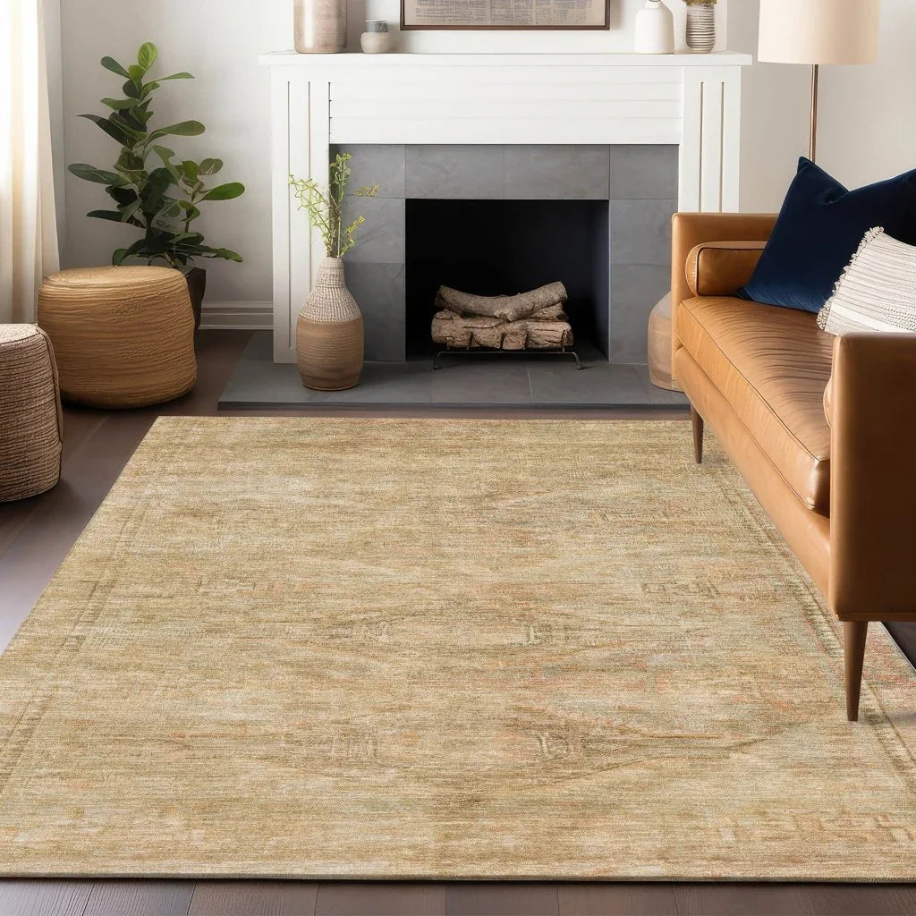 Emalisse Ivory Washable Indoor - Outdoor Rug - LOOMLAN - LOOMLAN Rugs - Outdoor Rugs