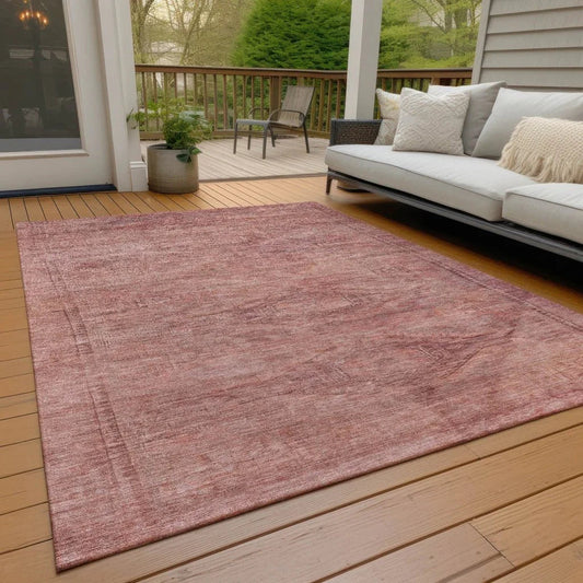 Emalisse Orange Washable Indoor - Outdoor Rug - LOOMLAN - LOOMLAN Rugs - Outdoor Rugs