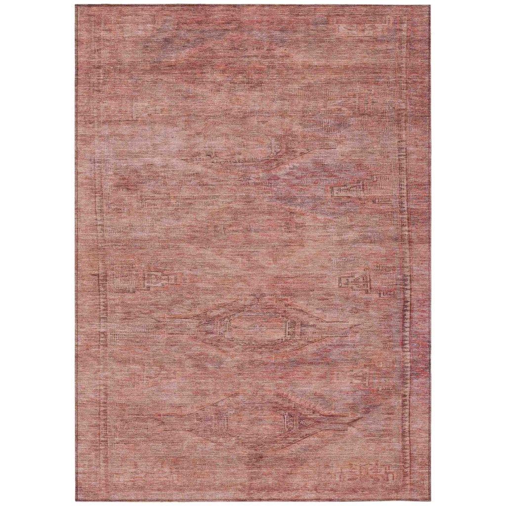 Emalisse Orange Washable Indoor - Outdoor Rug - LOOMLAN - LOOMLAN Rugs - Outdoor Rugs