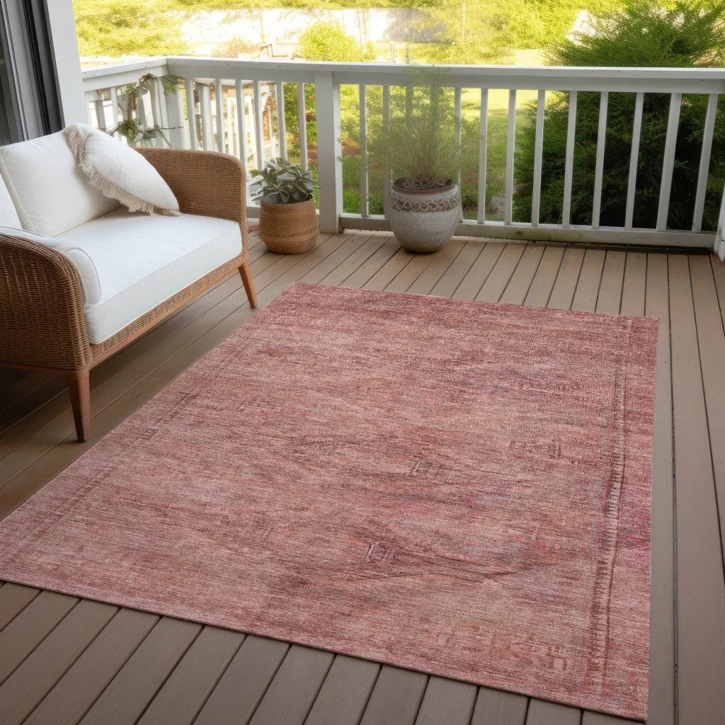Emalisse Orange Washable Indoor - Outdoor Rug - LOOMLAN - LOOMLAN Rugs - Outdoor Rugs