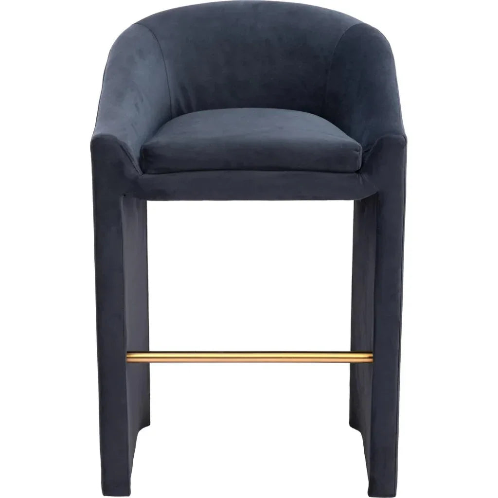 Emas Barstool Midnight Gray - LOOMLAN - Zuo Modern - Bar Stools