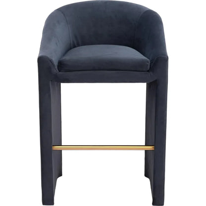 Emas Barstool Midnight Gray - LOOMLAN - Zuo Modern - Bar Stools