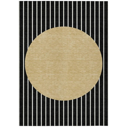 Ember Black Washable Indoor-Outdoor Rug-Outdoor Rugs-LOOMLAN Rugs-2'6" x 3'10"-LOOMLAN