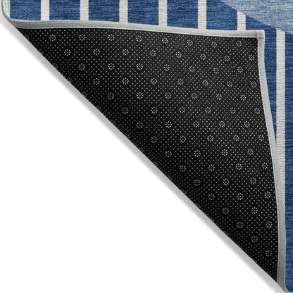 Ember Blue Washable Indoor-Outdoor Rug-Outdoor Rugs-LOOMLAN Rugs-LOOMLAN