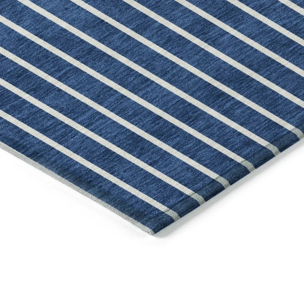 Ember Blue Washable Indoor-Outdoor Rug-Outdoor Rugs-LOOMLAN Rugs-LOOMLAN