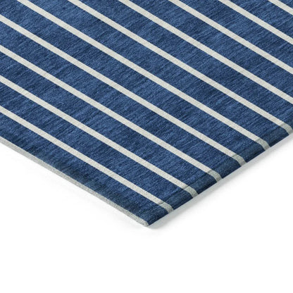Ember Blue Washable Indoor-Outdoor Rug-Outdoor Rugs-LOOMLAN Rugs-LOOMLAN