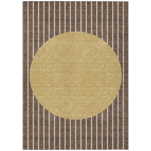 Ember Brown Washable Indoor-Outdoor Rug-Outdoor Rugs-LOOMLAN Rugs-2'6" x 3'10"-LOOMLAN