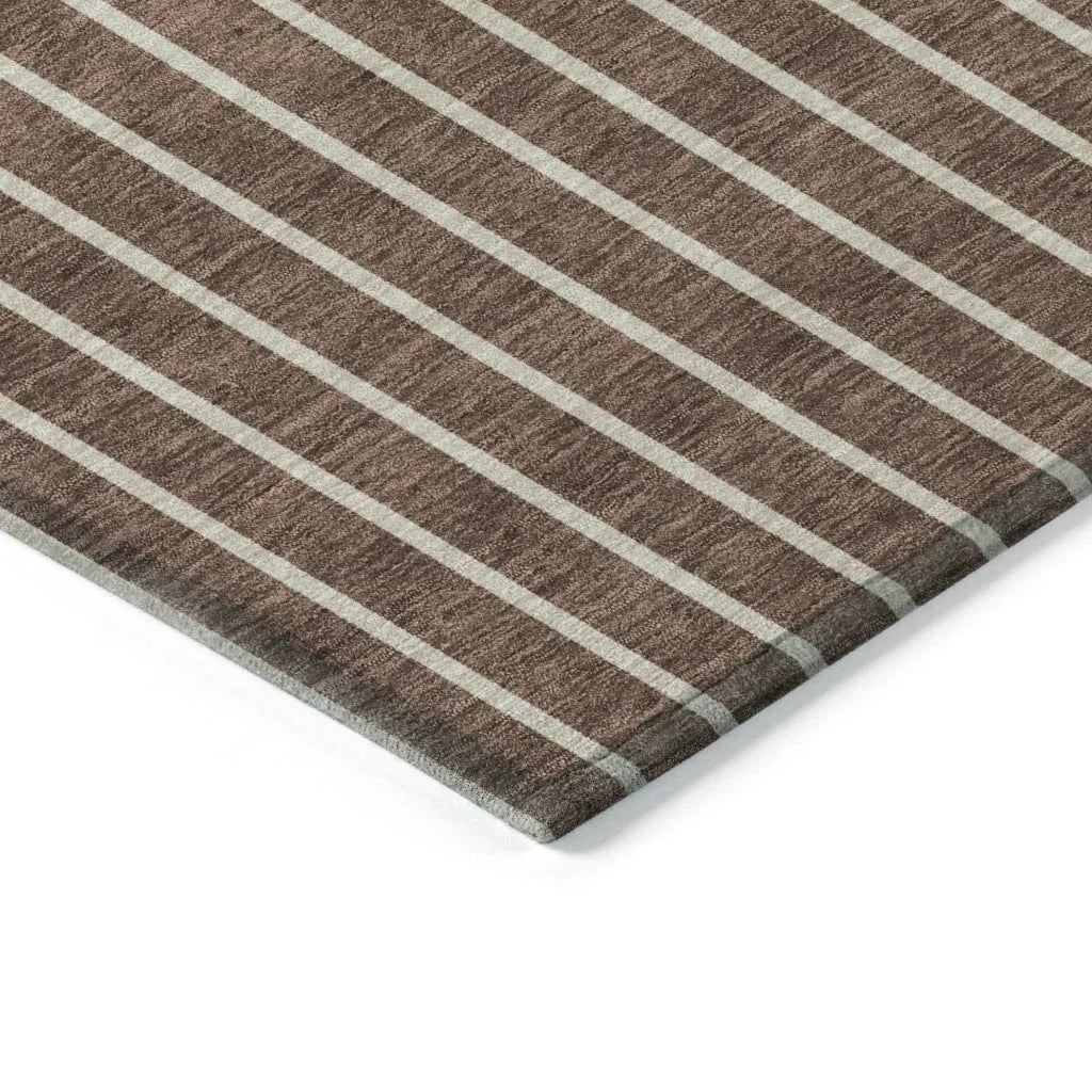 Ember Brown Washable Indoor-Outdoor Rug-Outdoor Rugs-LOOMLAN Rugs-LOOMLAN