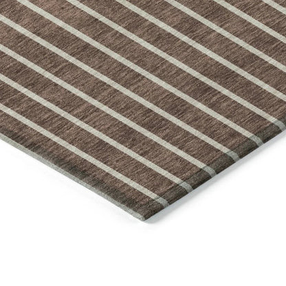 Ember Brown Washable Indoor-Outdoor Rug-Outdoor Rugs-LOOMLAN Rugs-LOOMLAN
