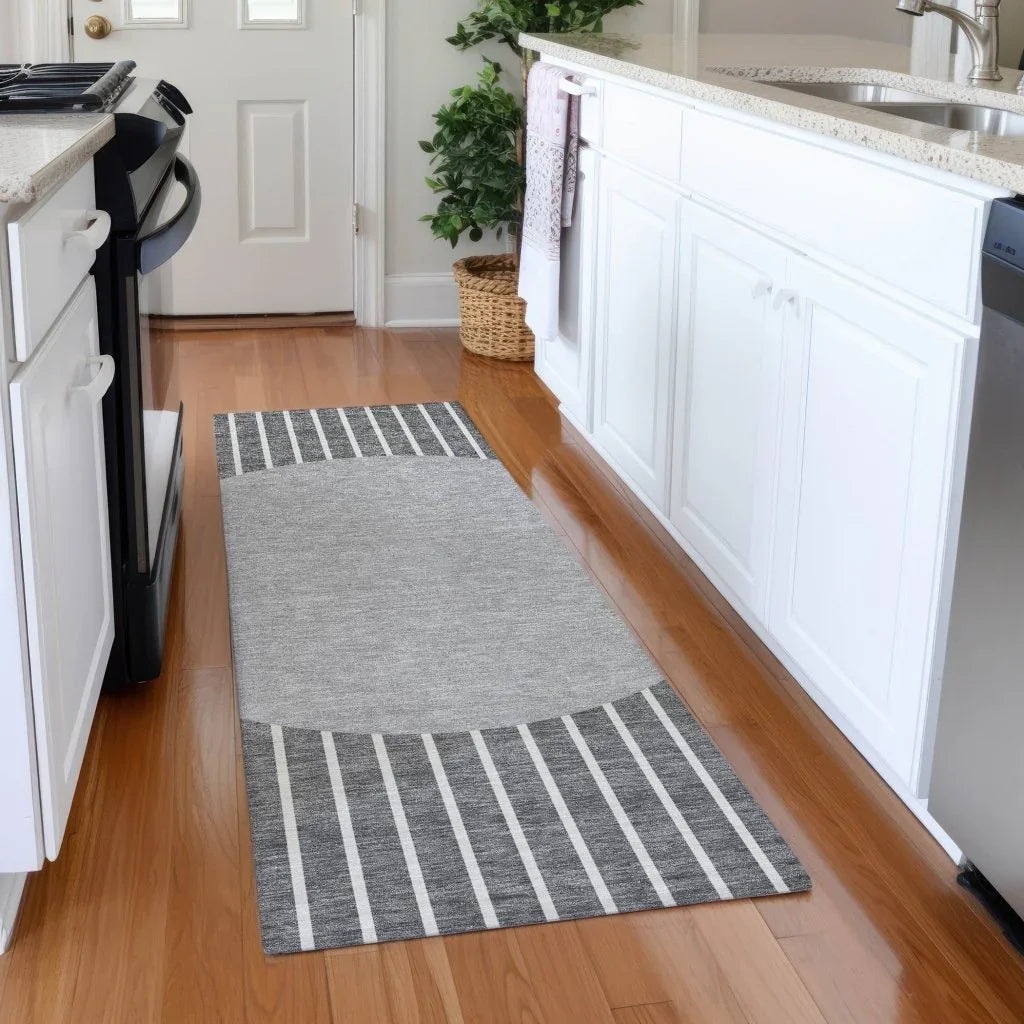 Ember Gray Washable Indoor-Outdoor Rug-Outdoor Rugs-LOOMLAN Rugs-LOOMLAN