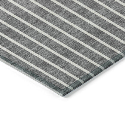 Ember Gray Washable Indoor-Outdoor Rug-Outdoor Rugs-LOOMLAN Rugs-LOOMLAN