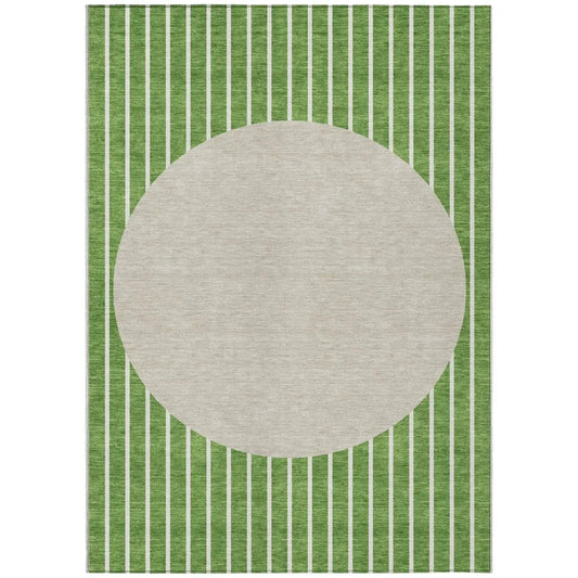 Ember Green Washable Indoor-Outdoor Rug-Outdoor Rugs-LOOMLAN Rugs-2'6" x 3'10"-LOOMLAN