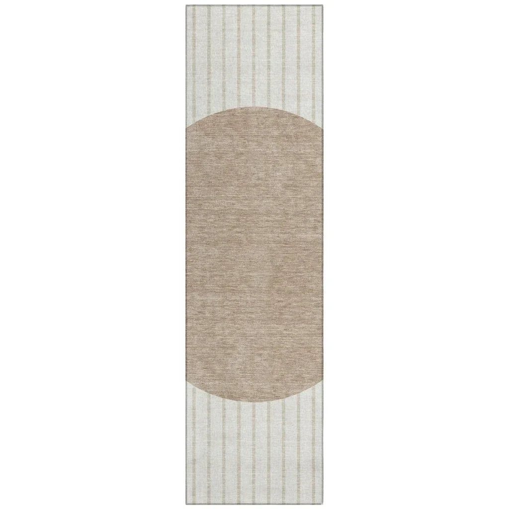 Ember Ivory Washable Indoor-Outdoor Rug-Outdoor Rugs-LOOMLAN Rugs-2'3" x 7'6"-LOOMLAN