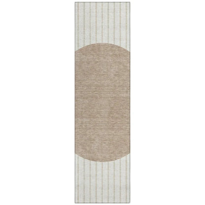 Ember Ivory Washable Indoor-Outdoor Rug-Outdoor Rugs-LOOMLAN Rugs-2'3" x 7'6"-LOOMLAN