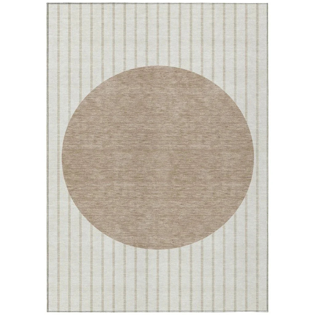 Ember Ivory Washable Indoor-Outdoor Rug-Outdoor Rugs-LOOMLAN Rugs-2'6" x 3'10"-LOOMLAN