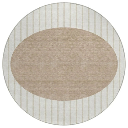 Ember Ivory Washable Indoor-Outdoor Rug-Outdoor Rugs-LOOMLAN Rugs-8' x 8'-LOOMLAN