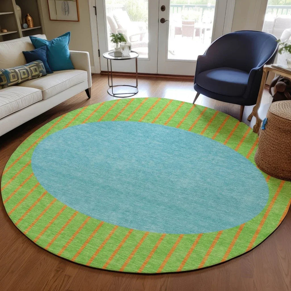 Ember Lime Washable Indoor-Outdoor Rug-Outdoor Rugs-LOOMLAN Rugs-LOOMLAN
