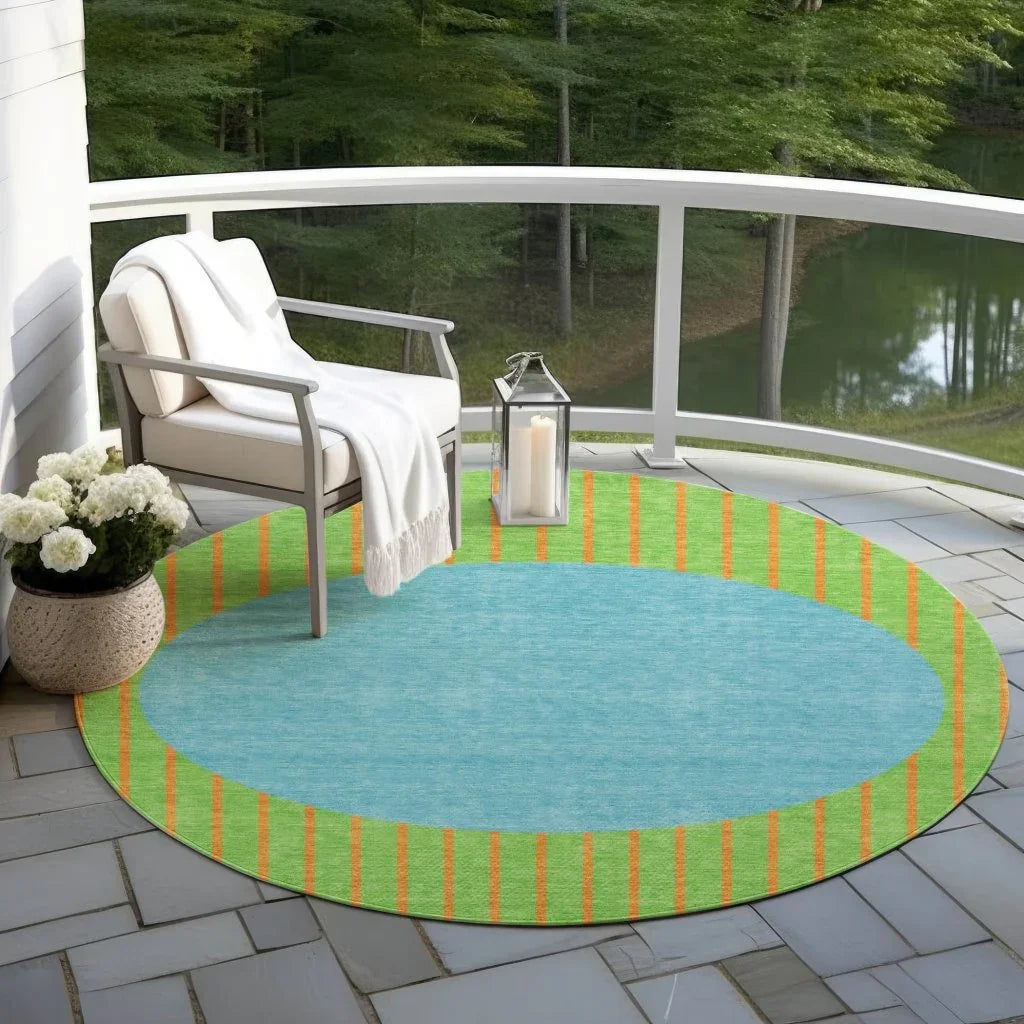 Ember Lime Washable Indoor-Outdoor Rug-Outdoor Rugs-LOOMLAN Rugs-LOOMLAN