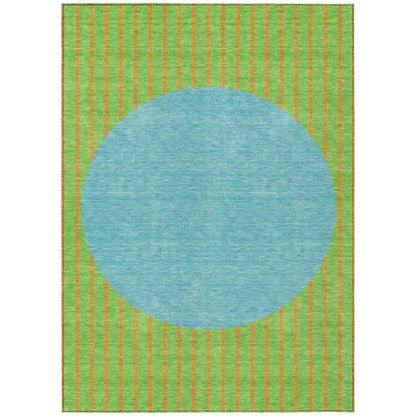 Ember Lime Washable Indoor-Outdoor Rug-Outdoor Rugs-LOOMLAN Rugs-2'6" x 3'10"-LOOMLAN