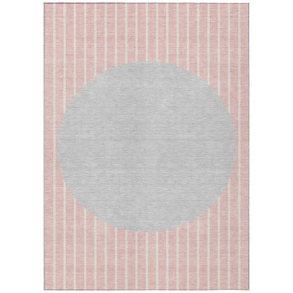 Ember Pink Washable Indoor-Outdoor Rug-Outdoor Rugs-LOOMLAN Rugs-2'6" x 3'10"-LOOMLAN